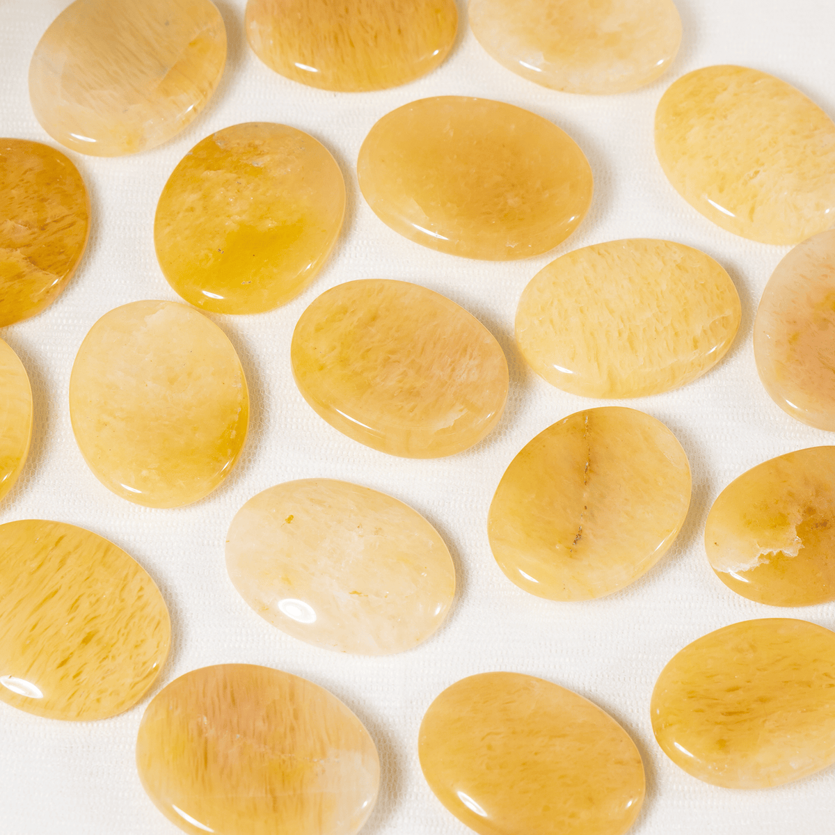 Yellow Aventurine Pocket Stones (Strength and Intuition ) | Worry & Palm Stones | Wiccan Center