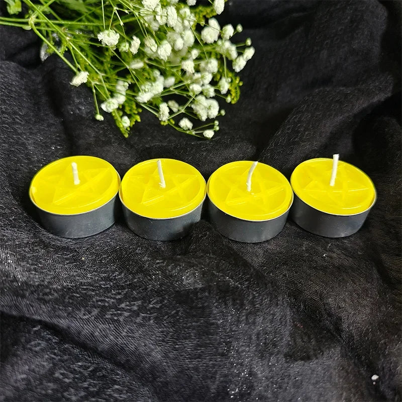 Pentacle Beeswax Tea Light Candles | candles | Wiccan Center
