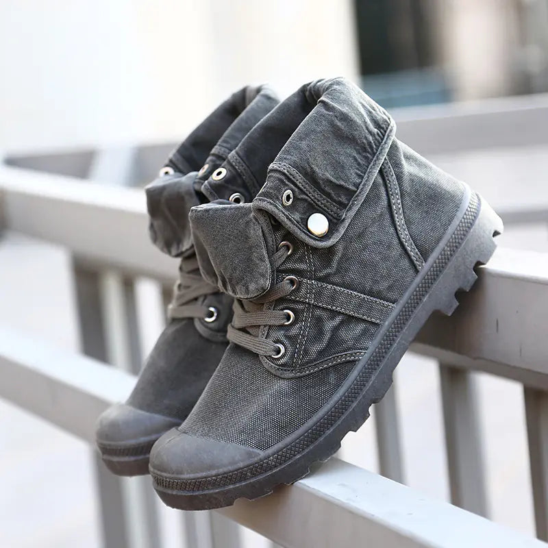 High-Top Canvas Platform Shoes | Men Shoes | Wiccan Center