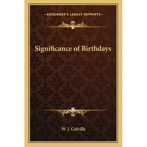 Significance of Birthdays - Paperback | Books | Wiccan Center