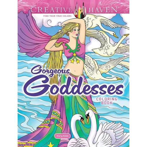 Creative Haven Gorgeous Goddesses Coloring Book - Paperback