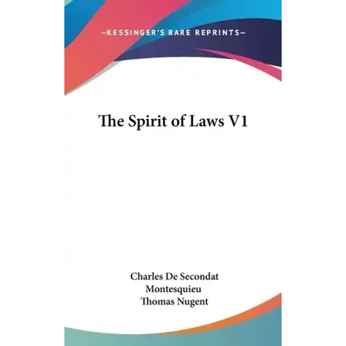 The Spirit of Laws V1 - Hardcover | Books | Wiccan Center