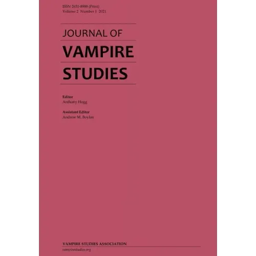 Journal of Vampire Studies: Vol. 2, No. 1 (2021) - Paperback | Books | Wiccan Center
