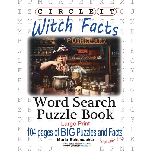 Circle It, Witch Facts, Word Search, Puzzle Book - Paperback | Books | Wiccan Center