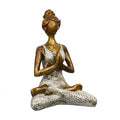 Yoga Sukhasana Pose Statue - White | Figurine | Wiccan Center