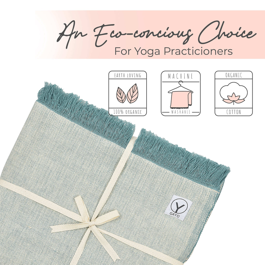 Organic Cotton Yoga Blanket | Yoga Organic Cotton Blanket | Wiccan Center