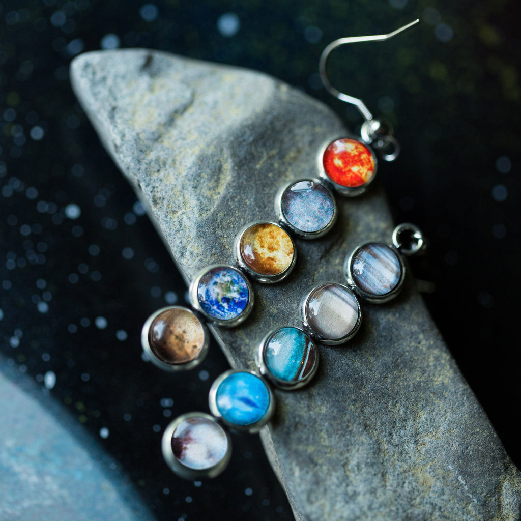 Solar System Mis-Matched Earrings | Earrings | Wiccan Center