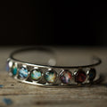 Nebula Rainbow Silver Cuff Bracelet | Bracelet | Wiccan Center