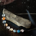 Curved Solar System Necklace in Silver | Necklace | Wiccan Center
