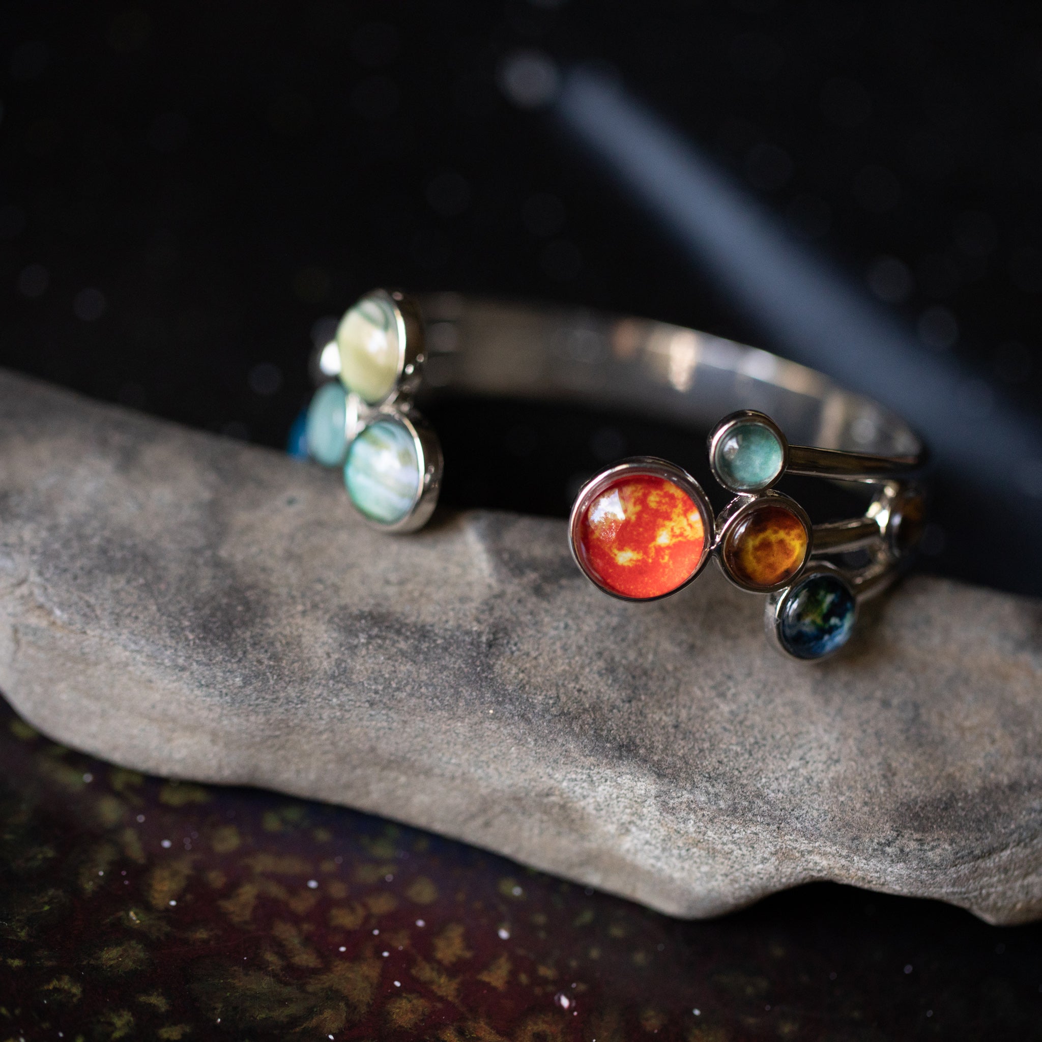 Open Solar System Cuff Bracelet | Bracelet | Wiccan Center