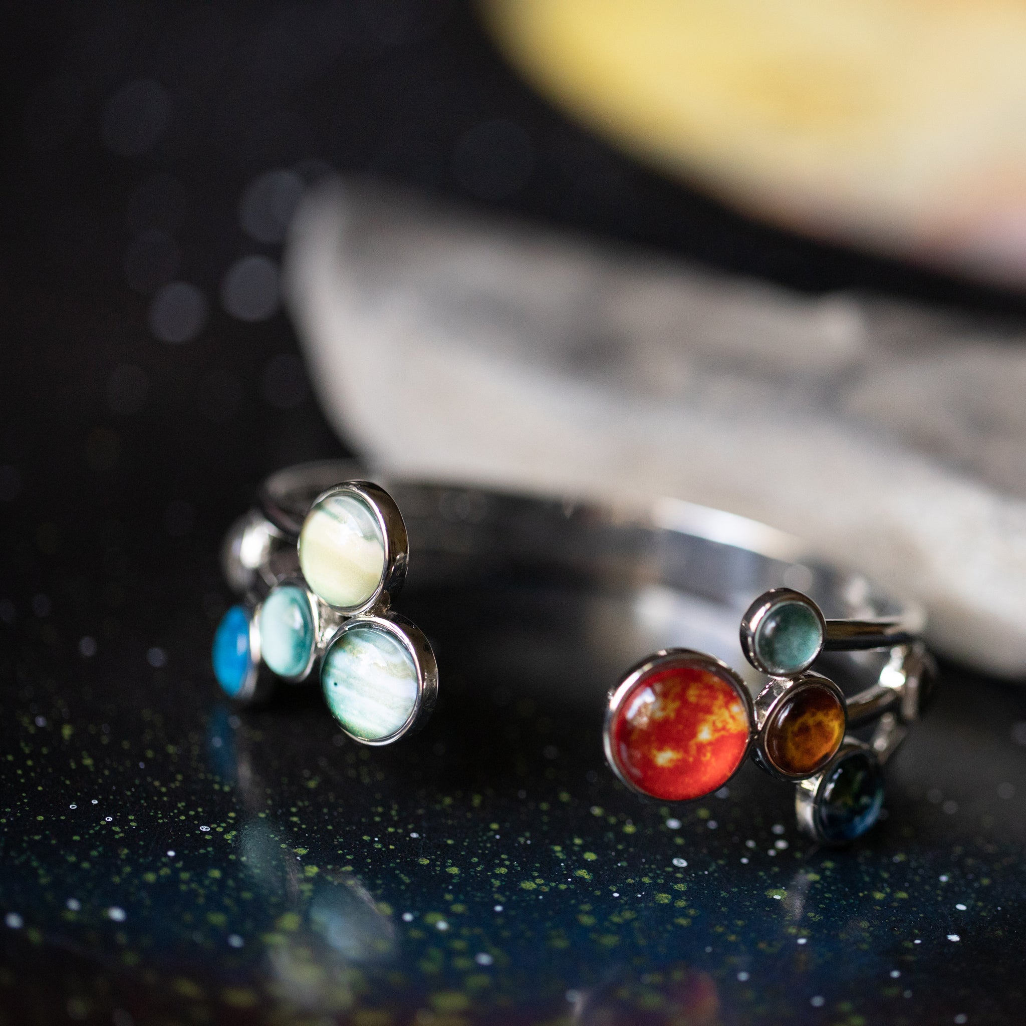 Open Solar System Cuff Bracelet | Bracelet | Wiccan Center
