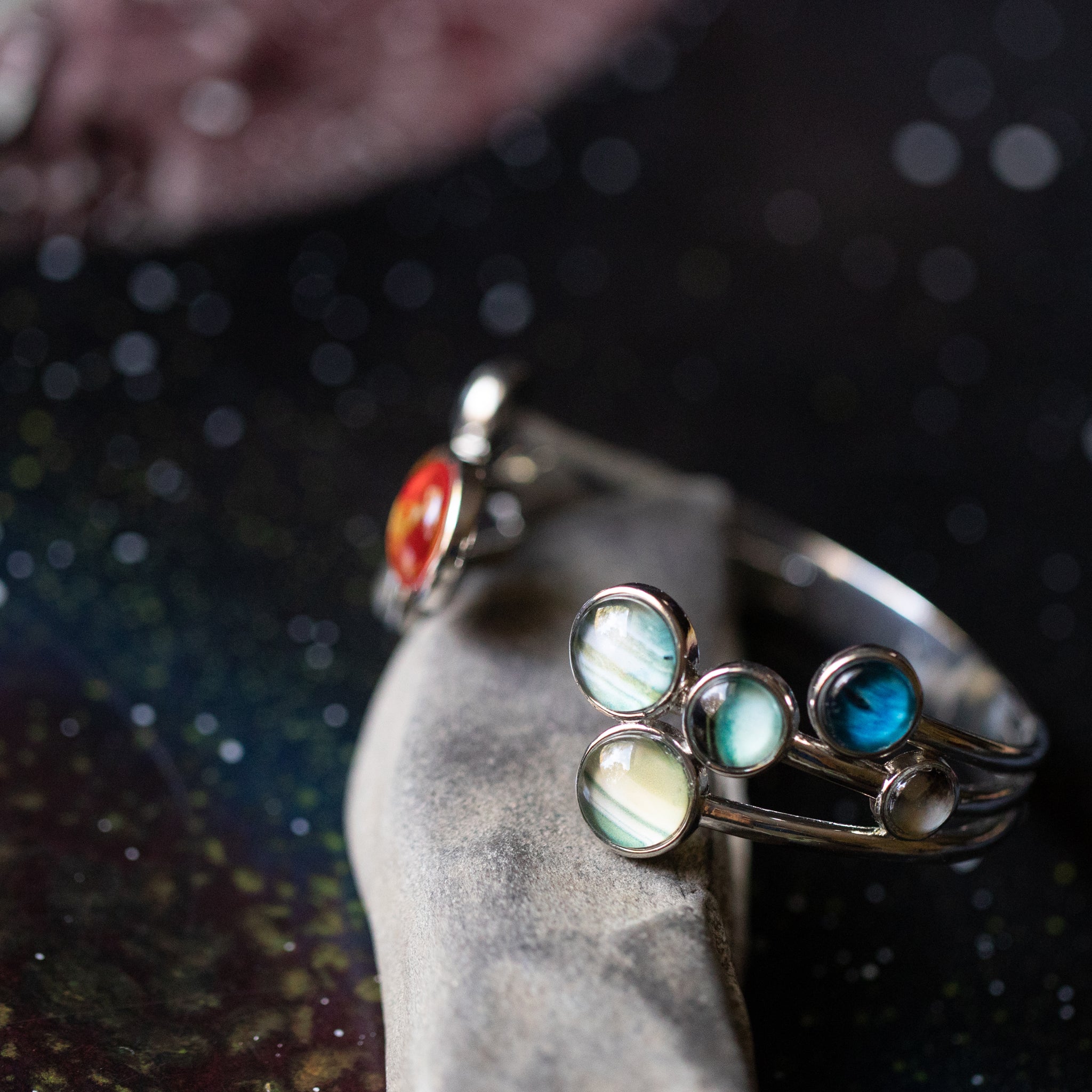 Open Solar System Cuff Bracelet | Bracelet | Wiccan Center