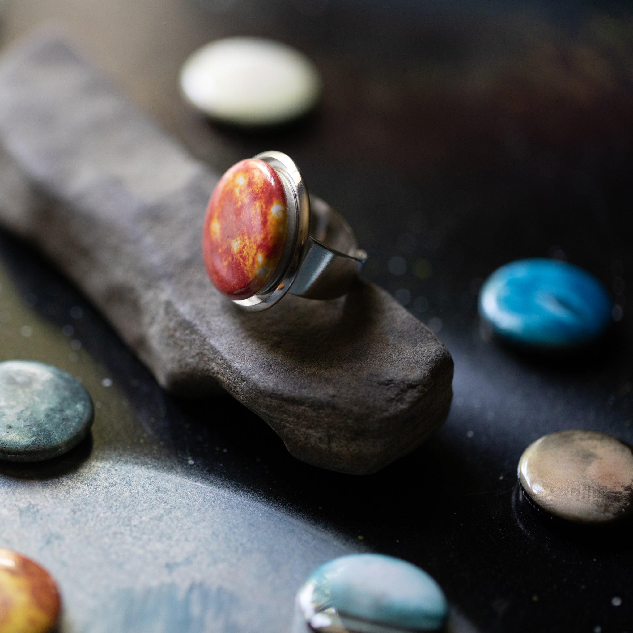 Interchangeable Solar System Ring | Ring | Wiccan Center