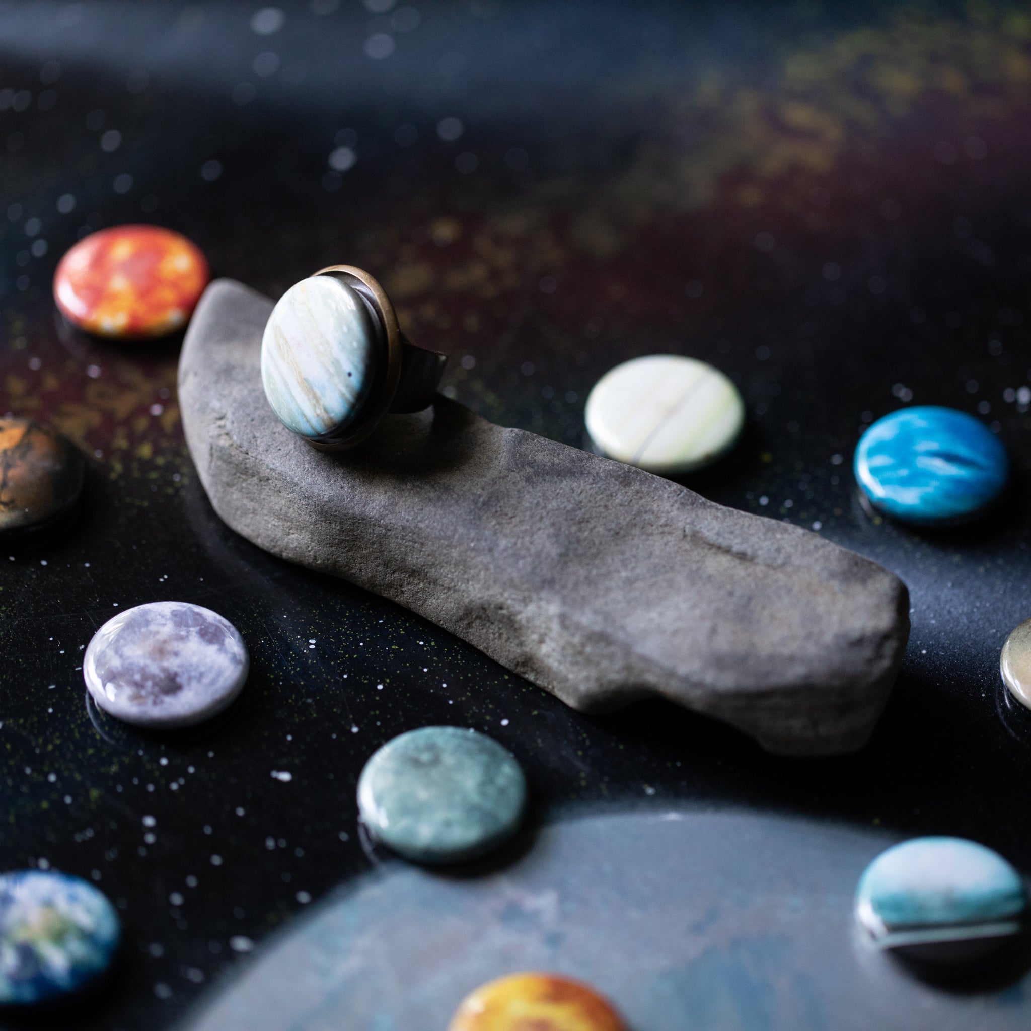 Interchangeable Solar System Ring | Ring | Wiccan Center