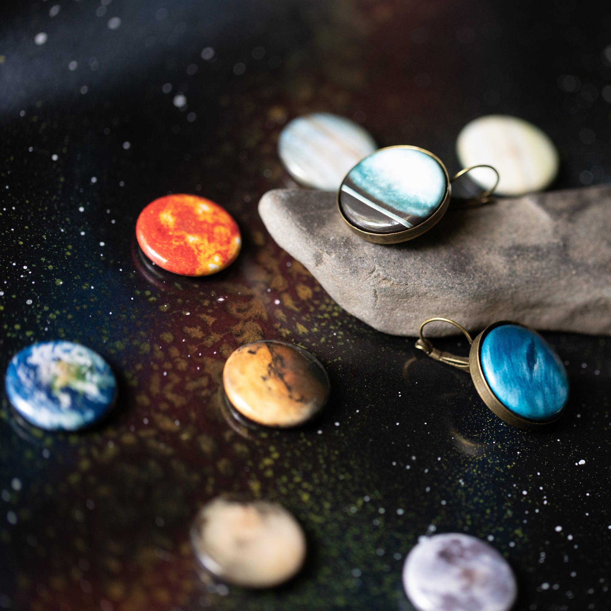 Interchangeable Solar System Earrings | Earrings | Wiccan Center