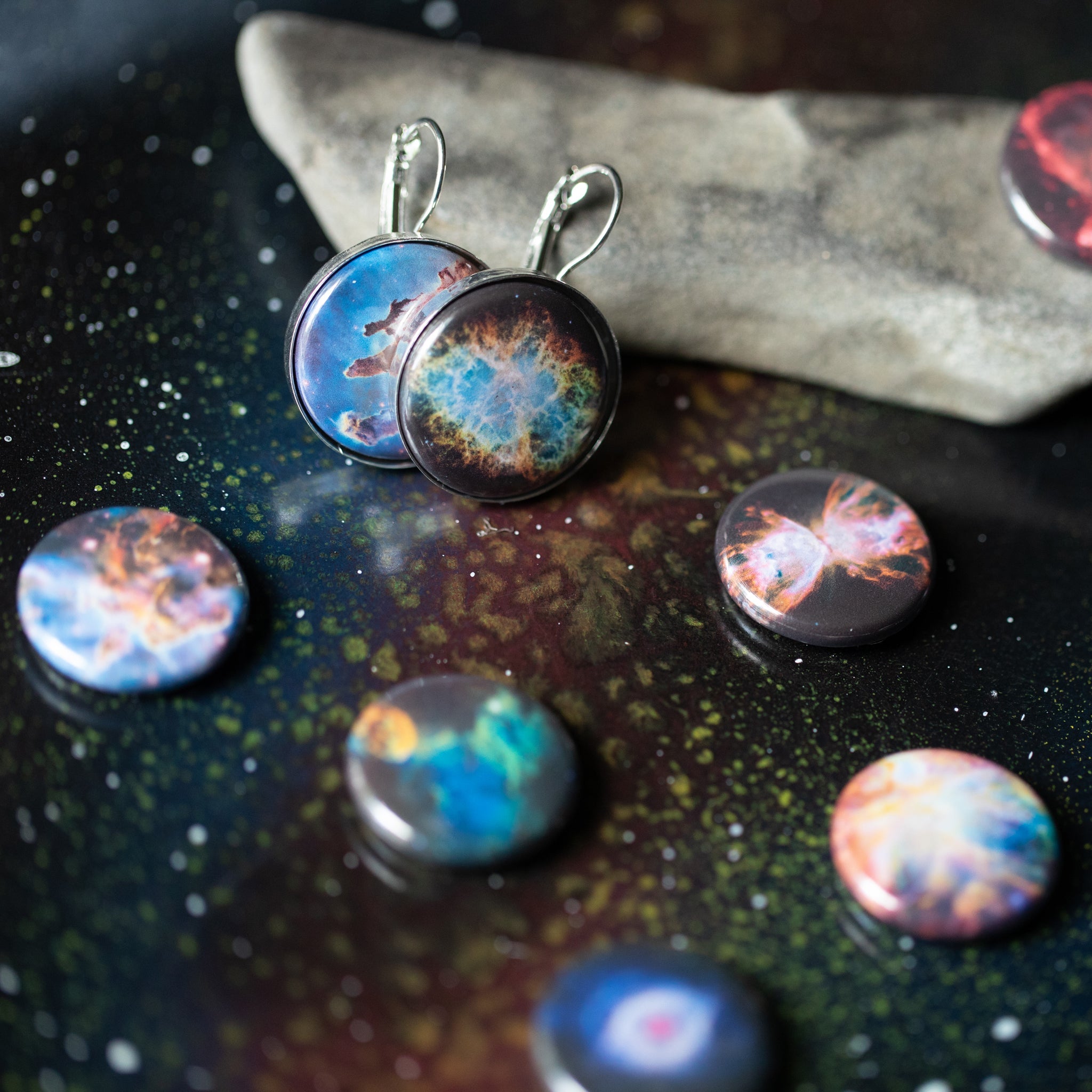 Interchangeable Nebula Earrings | Earrings | Wiccan Center