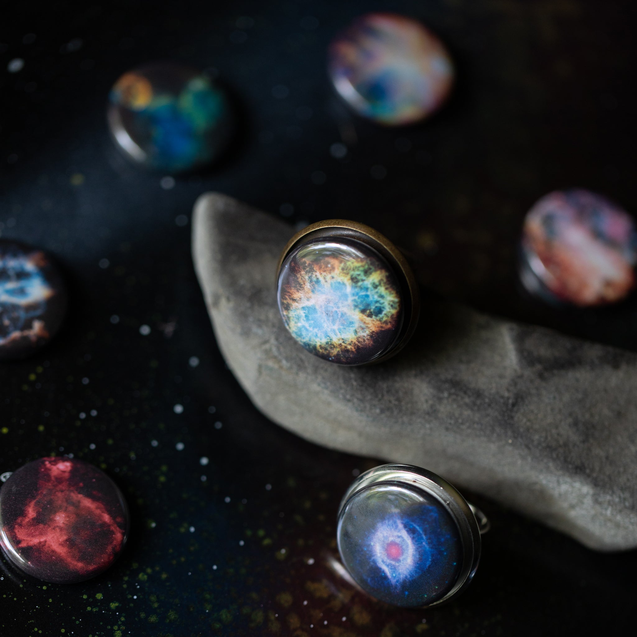 Interchangeable Nebula Ring | Ring | Wiccan Center