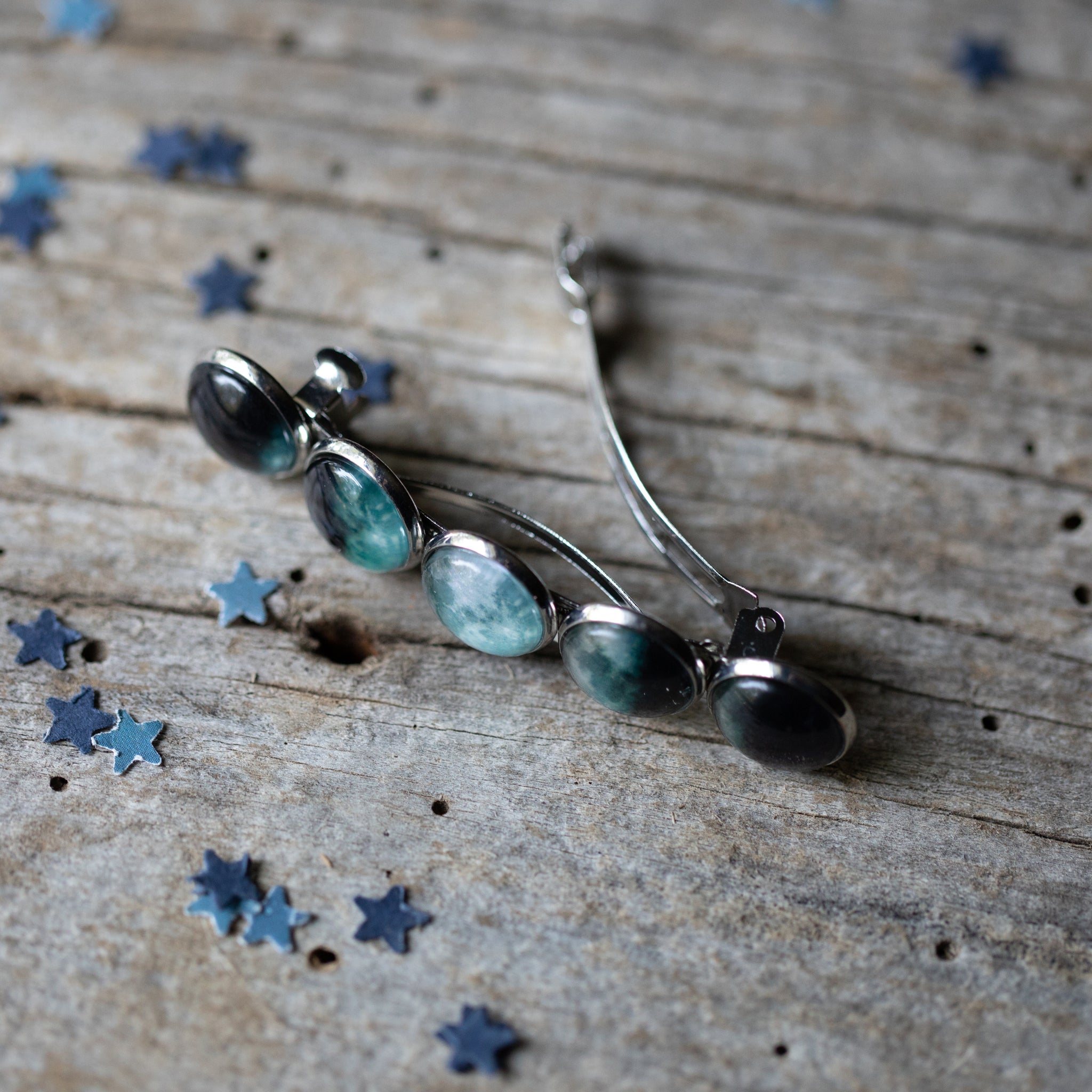Moon Phase Hair Clip Barrette | Hair Accessories | Wiccan Center