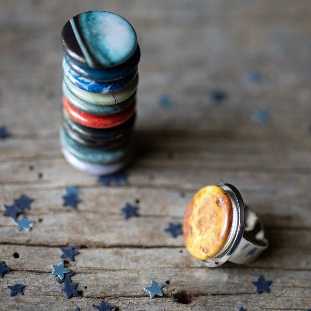 Interchangeable Solar System Ring | Ring | Wiccan Center