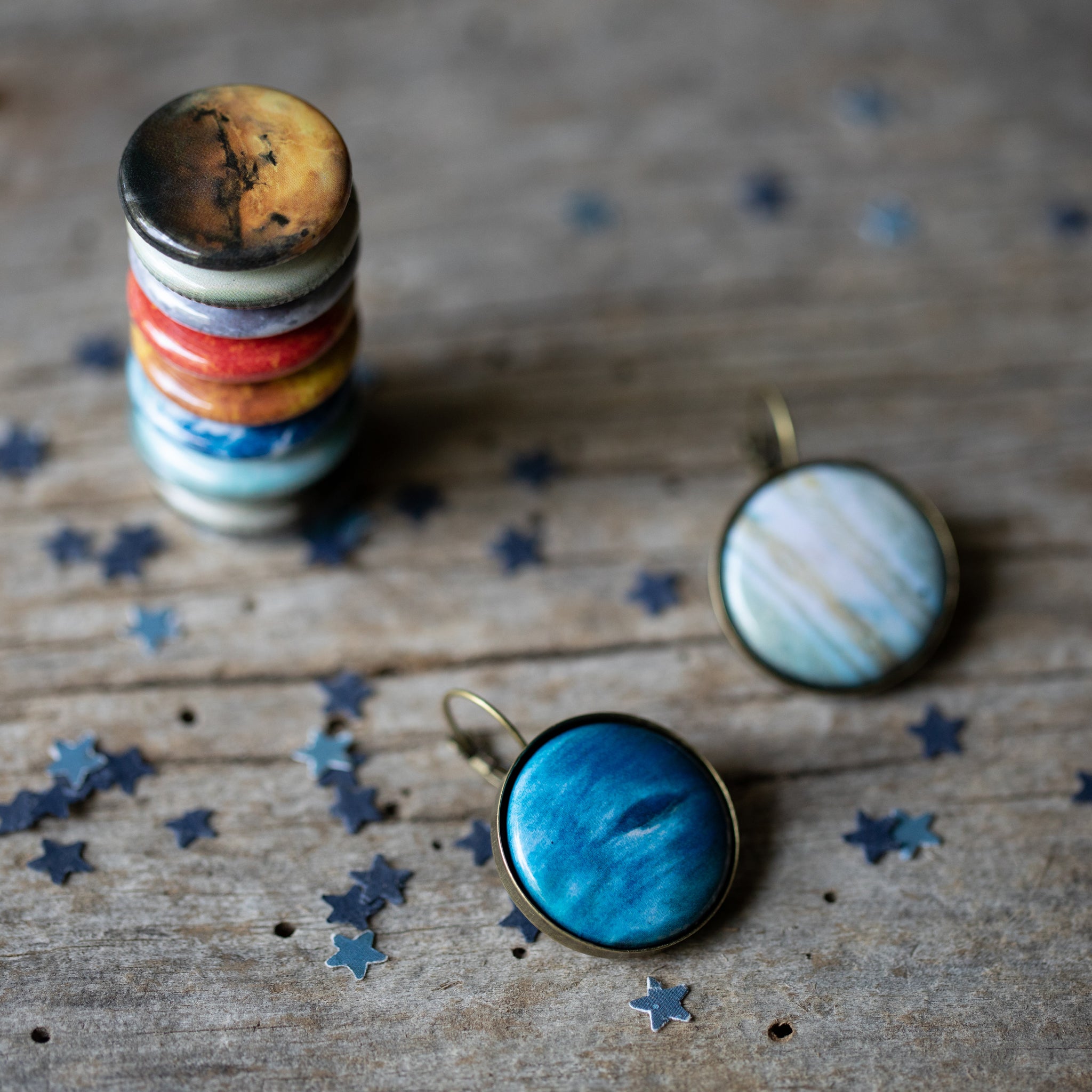 Interchangeable Solar System Earrings | Earrings | Wiccan Center