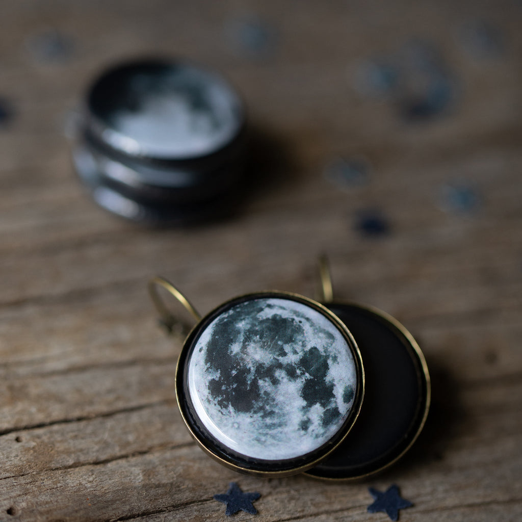 Interchangeable Moon Phase Earrings | Earrings | Wiccan Center