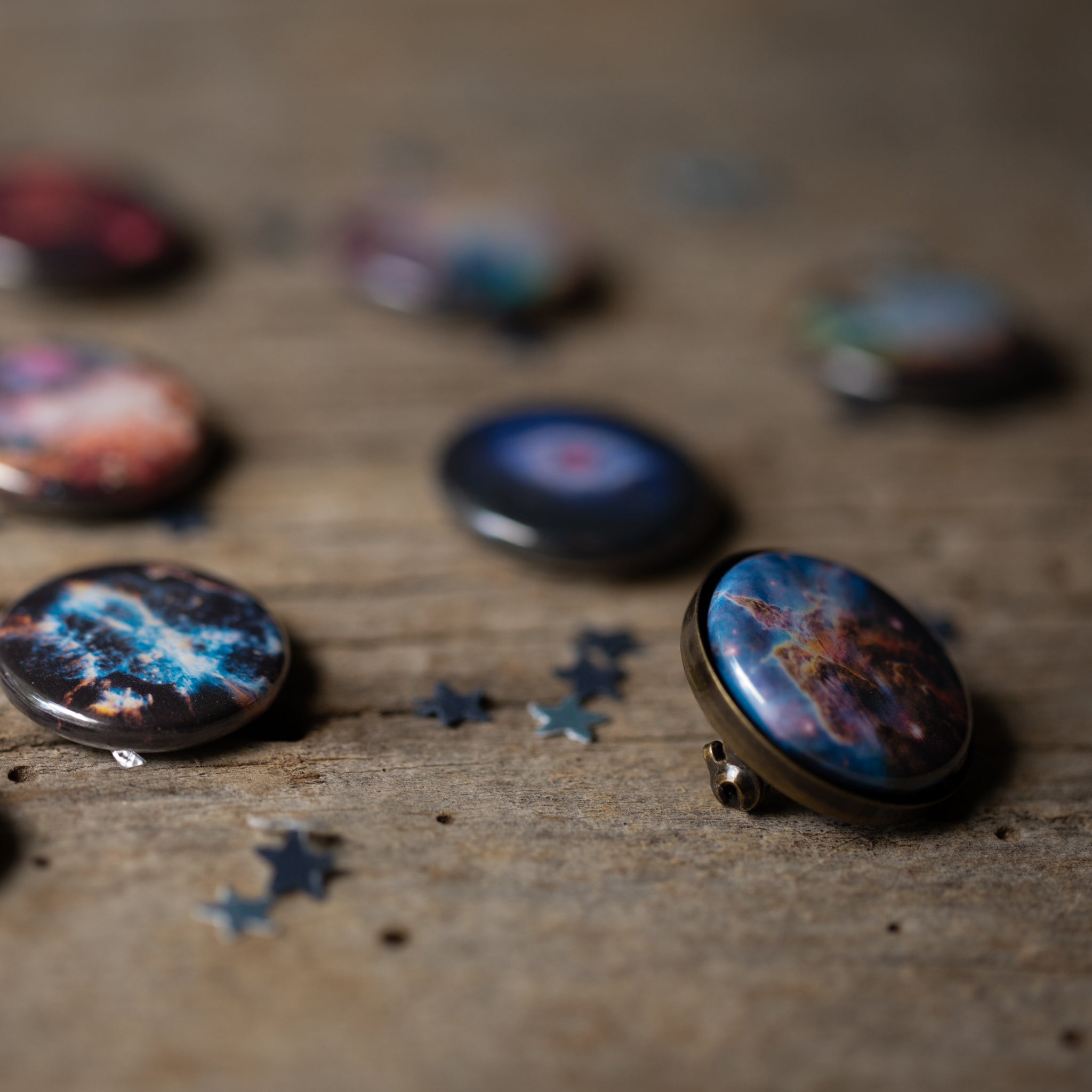 Interchangeable Nebula Lapel Pin | Boutonniere / Pin | Wiccan Center