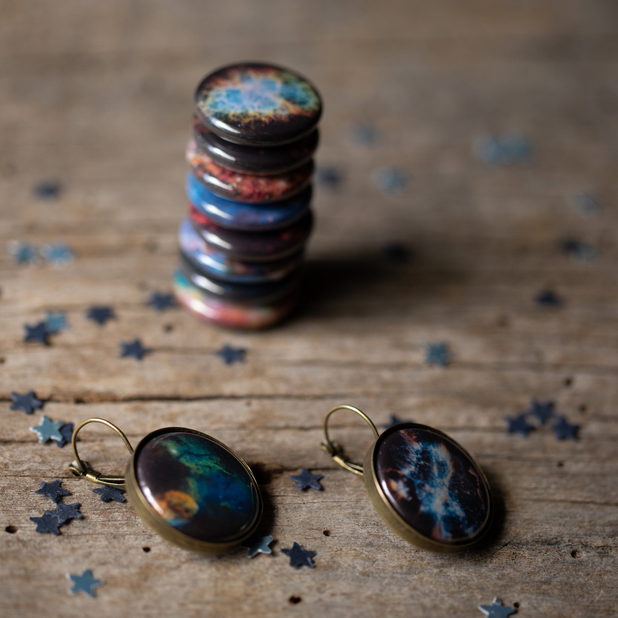 Interchangeable Nebula Earrings | Earrings | Wiccan Center