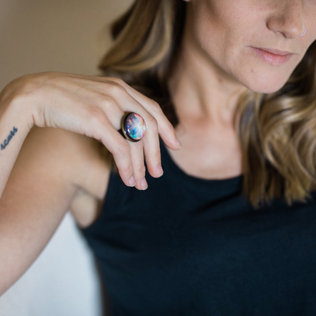 Interchangeable Nebula Ring | Ring | Wiccan Center