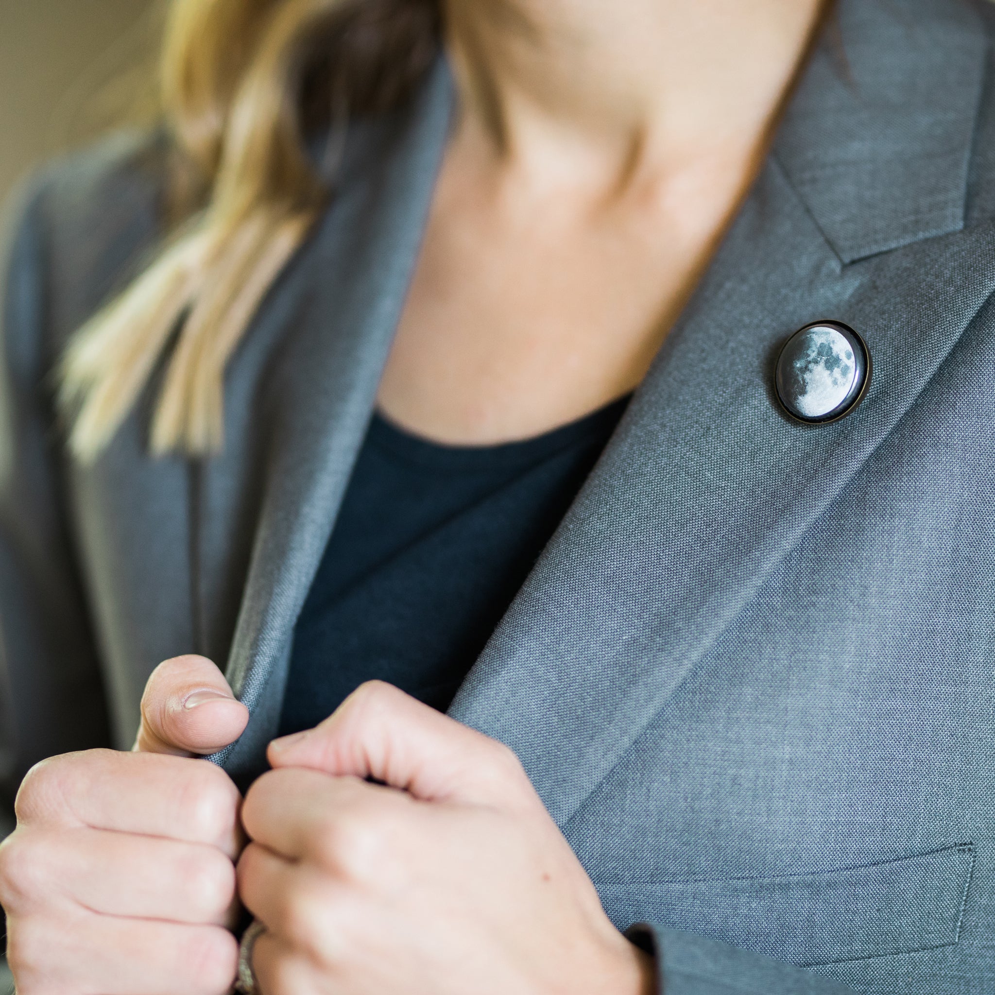 Interchangeable Moon Phase Lapel Pin | Boutonniere / Pin | Wiccan Center