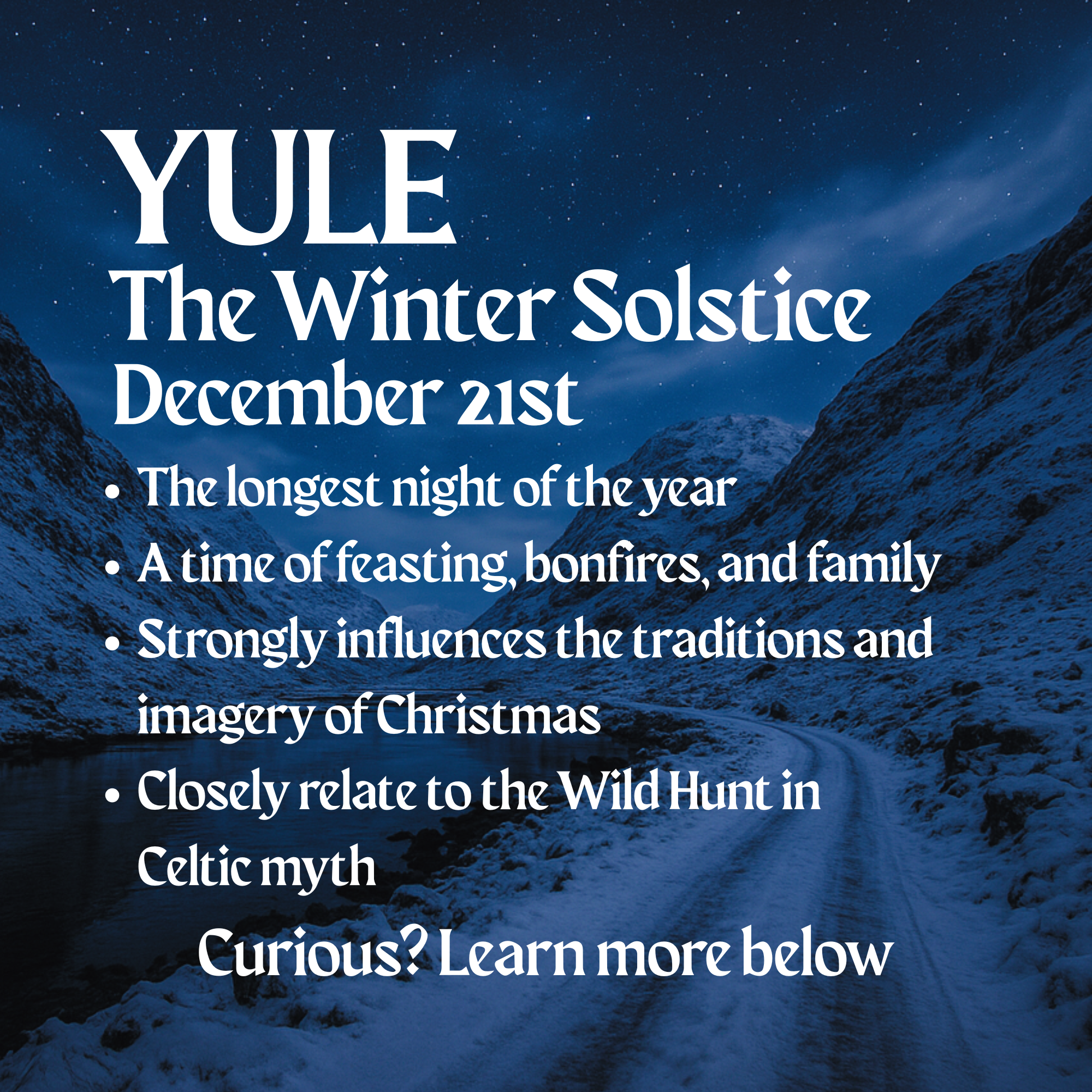 Yuletide Soy Wax Candle - Juniper, Christmas Wreaths, Pine Trees, and Bonfire Smoke | Premium Scented Candle | Wiccan Center