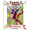 Demons and Angels Coloring Book: Adult Teen Colouring Pages Fun Stress Relief Relaxation and Escape - Paperback | Books | Wiccan Center