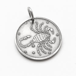 Zodiac Scorpio Moon Silver Necklace | Artwork | Wiccan Center