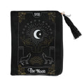 The Moon Black Velvet Zippered Tarot Card Bag | Tarot Bags | Wiccan Center