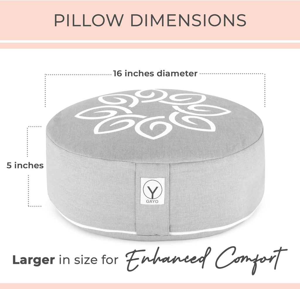Premium Buckwheat Meditation Cushion | Yoga Meditation Pillow | Wiccan Center