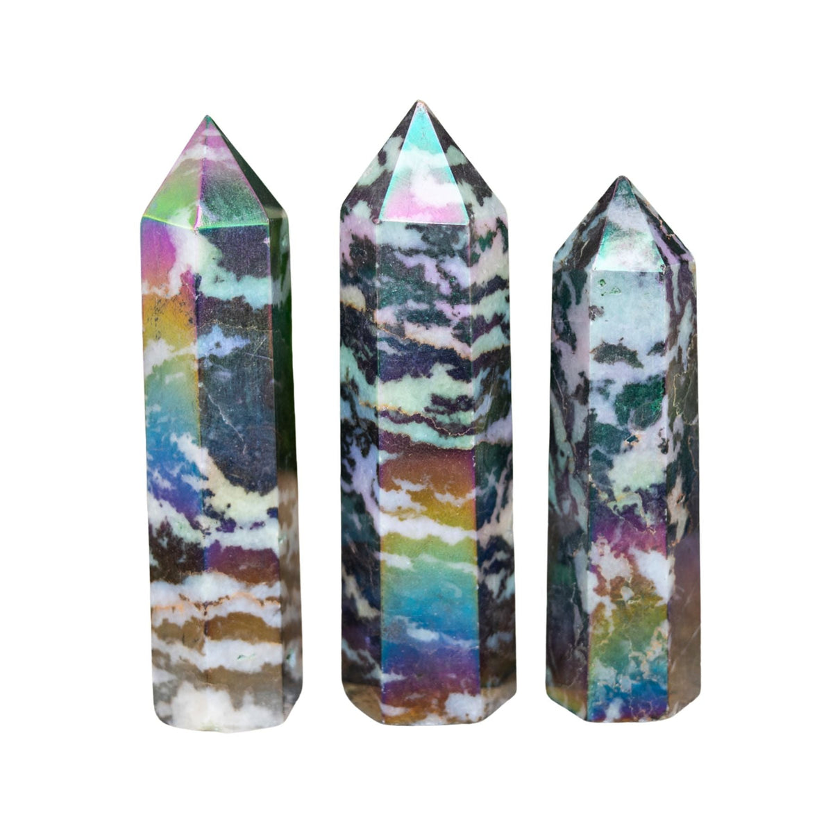 Black Zebra Jasper Aura Tower | Religious Items | Wiccan Center