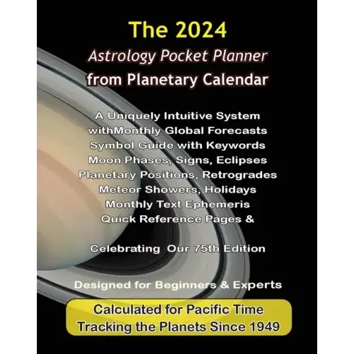 2024 Astrology Pocket Planner from Planetary Calendar: A Uniquely Intuitive System with Astrology Forecasts - Paperback | Books | Wiccan Center