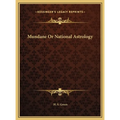 Mundane Or National Astrology - Hardcover | Books | Wiccan Center