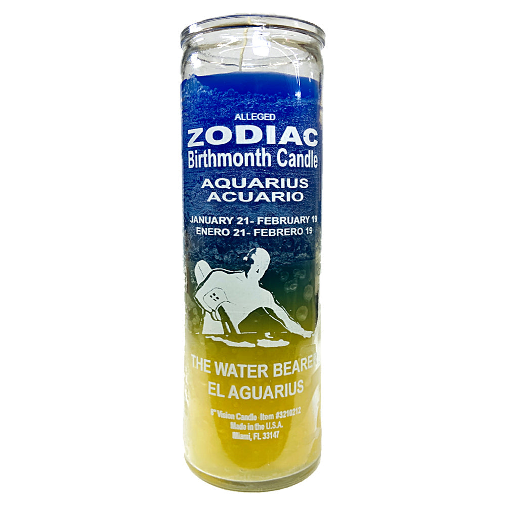 Zodiac Aquarius 7 Day Candle | Candle | Wiccan Center