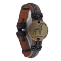 Leather Bracelets with Zodiac Signs | Bracelet | Wiccan Center