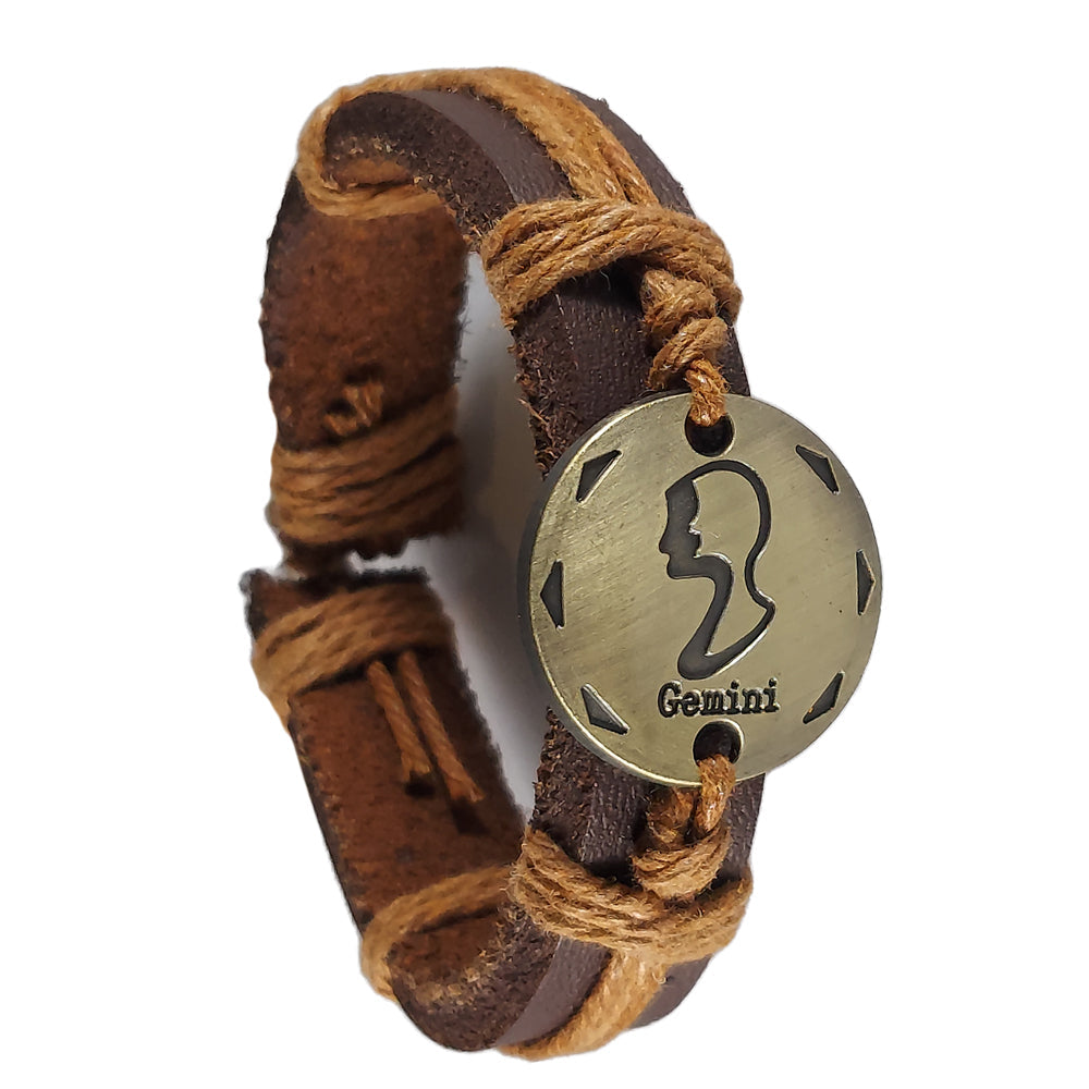 Leather Bracelets with Zodiac Signs | Bracelet | Wiccan Center