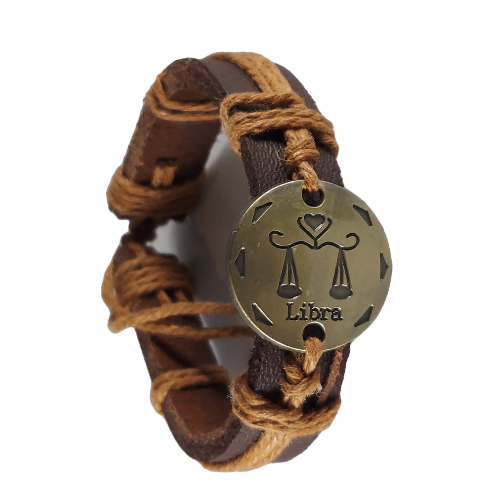 Leather Bracelets with Zodiac Signs | Bracelet | Wiccan Center