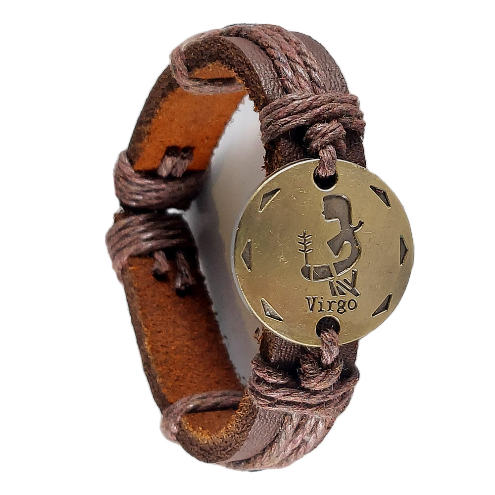 Leather Bracelets with Zodiac Signs | Bracelet | Wiccan Center