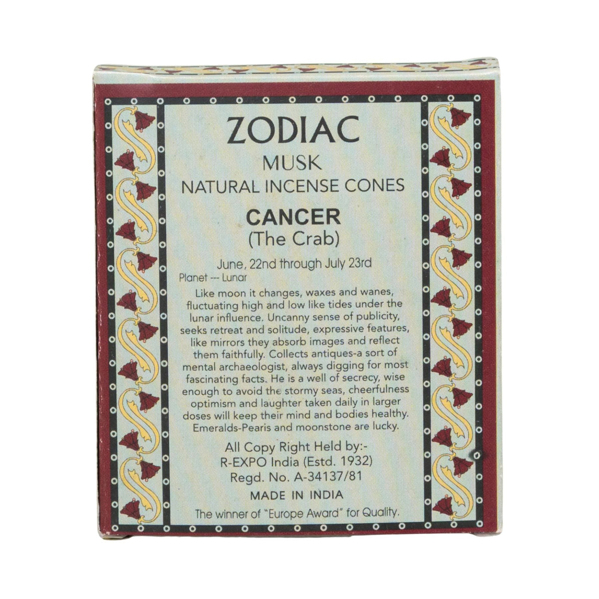 Zodiac Incense Cones | Incense | Wiccan Center