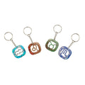 Glitter Resin Zodiac Keychains | Keychains | Wiccan Center