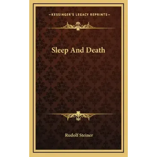 Sleep And Death - Hardcover