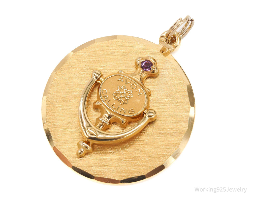 Rare Vintage Avon Presidents Club 10K Gold Filled Door Knocker Pendant | Jewelry > Necklaces > Pendants | Wiccan Center
