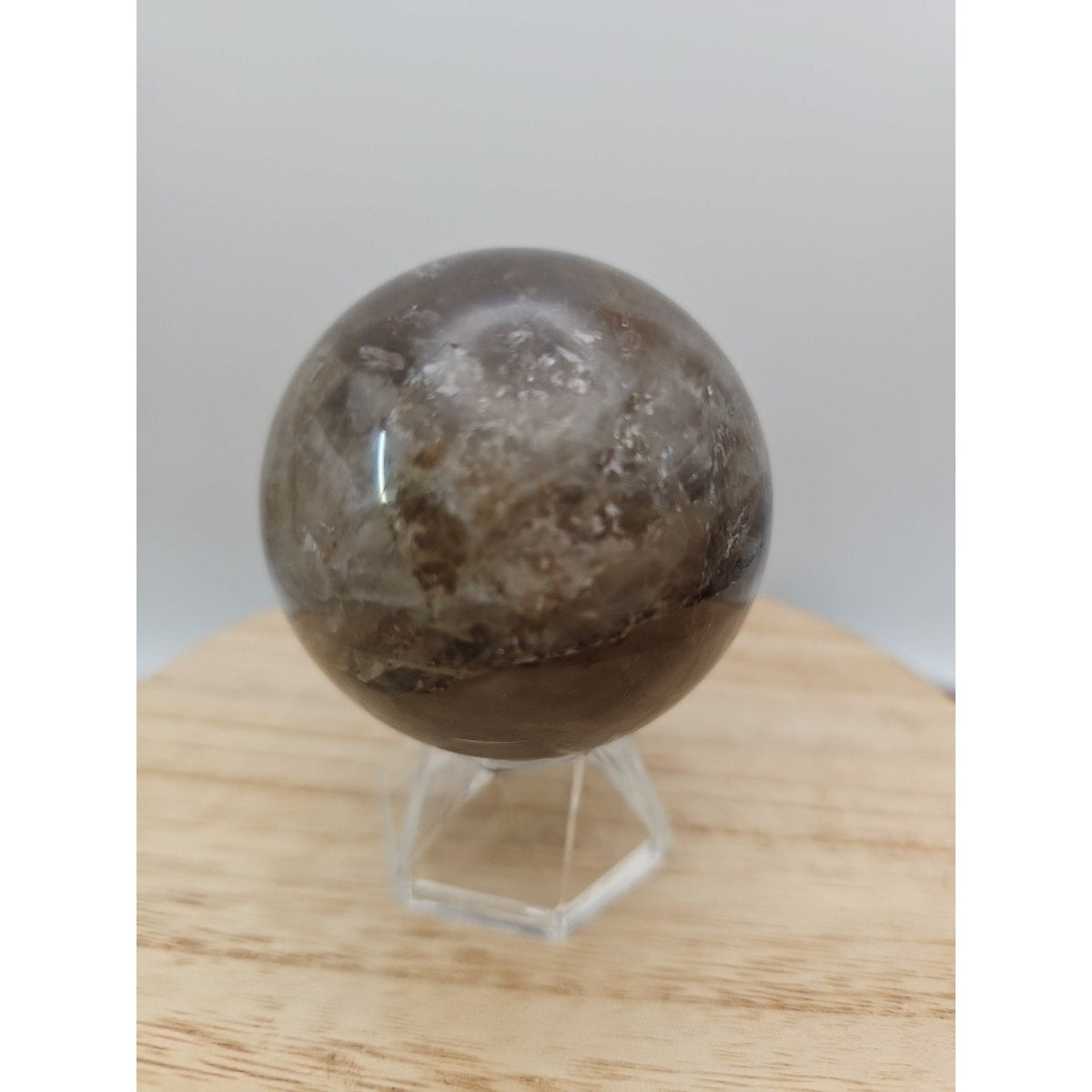 Smoky quartz sphere 60mm 260grams