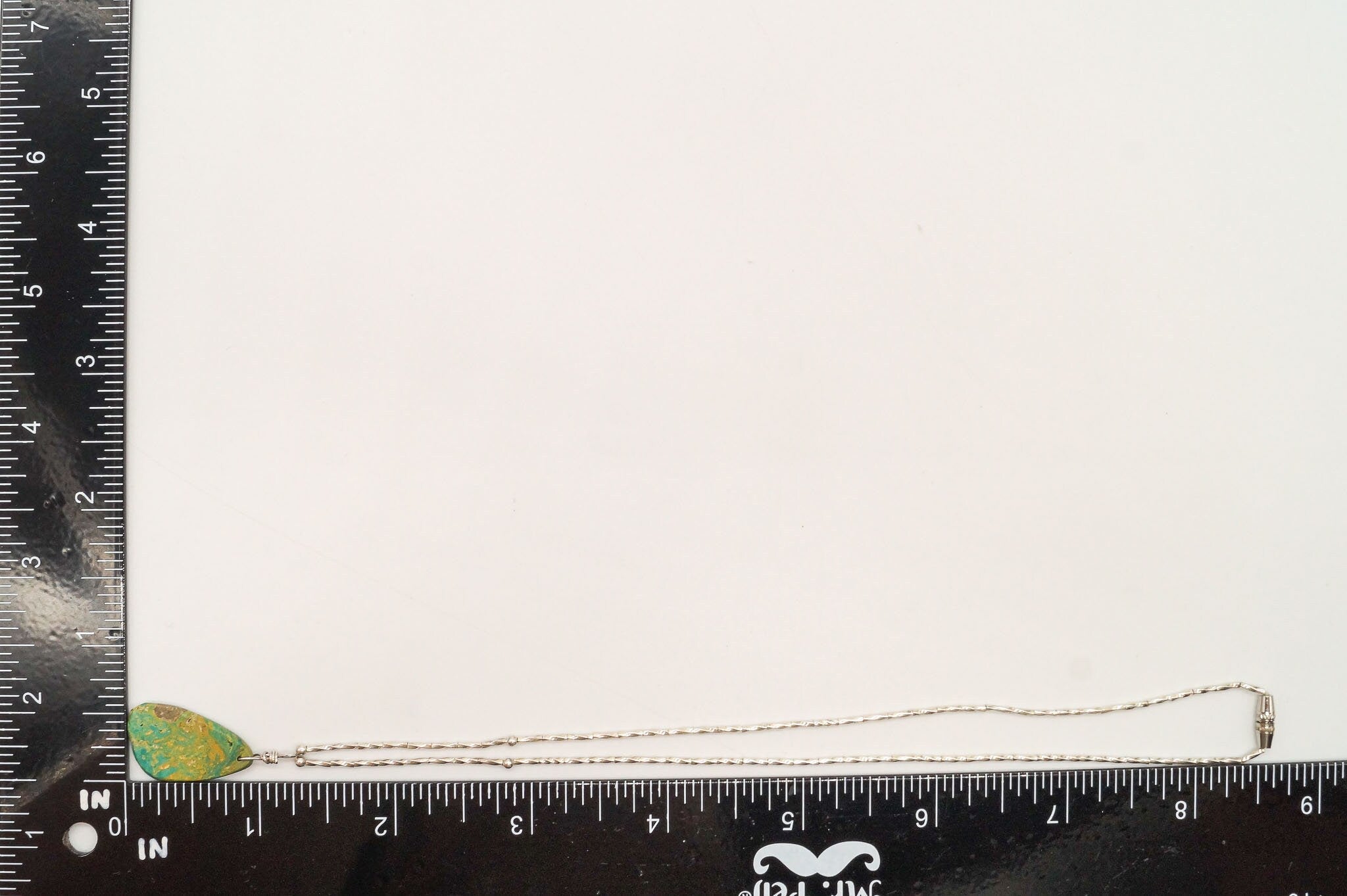 Vintage Handmade Native American Turquoise Silver Bead Necklace | Jewelry > Necklaces > Pendants | Wiccan Center