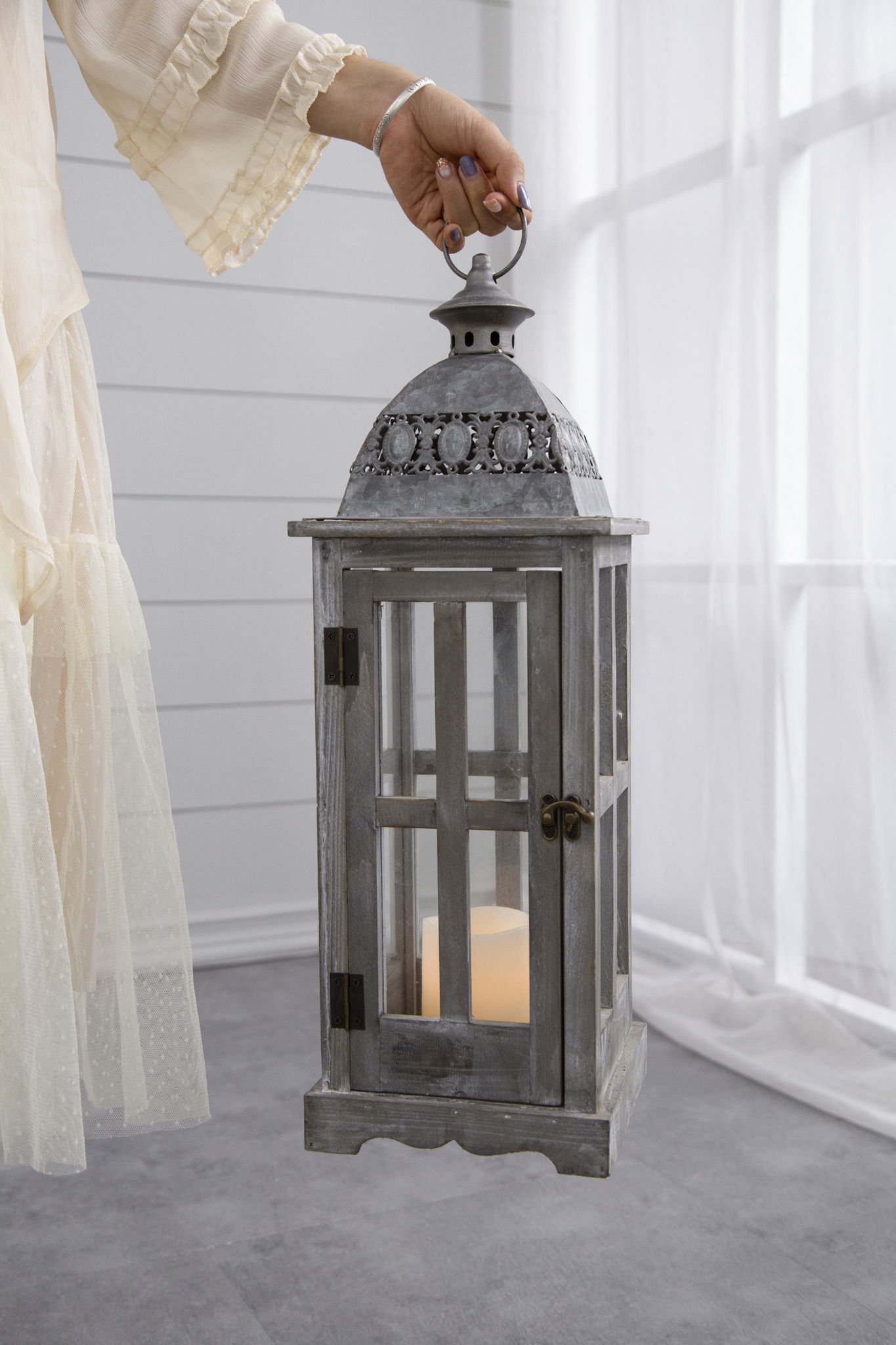 Wooden Candle Lantern Decorative Set for Indoor and Outdoor Use | Lanterns | Wiccan Center