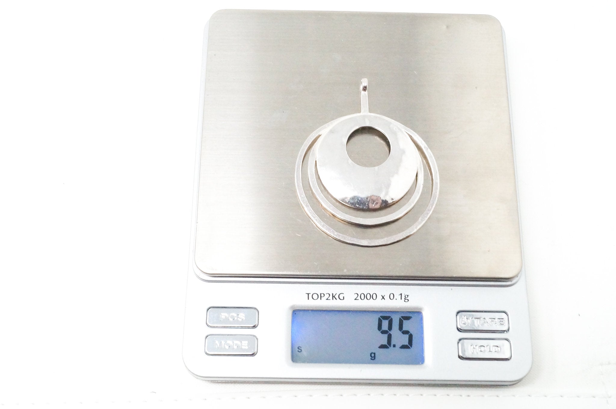 Retired Silpada Hammered Rings Sterling Silver Necklace Pendant | Jewelry > Necklaces > Pendants | Wiccan Center